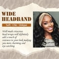 thumbnail image 3 of 4PCS Extra Wide Headbands for Women, 7'' Large Turban Knotted Bandana Head Bands for Women Non Slip, Boho Headbands for Women's Hair, 3 of 9