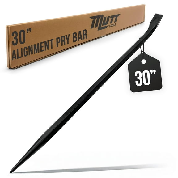 Mutt Tools 30 Inch Heavy Duty Alignment Pry Bar – Professional-Grade Sleever Bar – For Line-Up & Spud Work – Ideal for Ironworkers, Construction, & Industrial Use