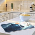 thumbnail image 6 of Wild Wolf Dish Drying Mat for Kitchen Counter, Ultra Absorbent Reversible Microfiber Dishes Drying Rack Pad Heat-resistant Mats 18x24in, 6 of 7