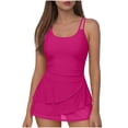 thumbnail image 5 of Yievot One Piece Swimdress Swimsuits for Women Tummy Control Swim Dresses Skirt Bathing Suit Modest Swimwear, 5 of 7