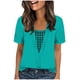 thumbnail image 1 of Camisas Y Tops de Verano de Mujer Moda Casual Cuello Redondo Camisas de Satén Camisas de Color Sólido para Mujeres, 1 of 5