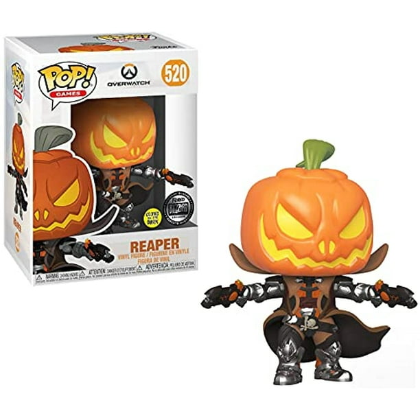 ¡Funko Pop! Juegos: Overwatch - Calabaza Segadora, Resplandor en la Oscuridad, Exclusivo Funko Funko