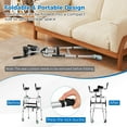 thumbnail image 4 of Costway Versatile Rolling Walker All Terrain Stand-Assist Walker with 2 Premium Wheels Sliver, 4 of 10