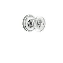 Nostalgic Warehouse Claced_Dd_Nk Vintage Crystal Egg And Dart Dummy Door Knob Set - Chrome