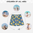 thumbnail image 6 of Rubber Duck Seamless Pattern Swim Trunks Quick Dry Beach Pool Board Shorts Lightweight Stylish Print Sizes 2T to XL, 6 of 8