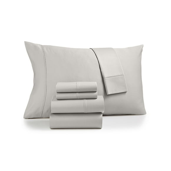 FAIRFIELD SQUARE COLLECTION Sydney Gray Solid KING Sheet Set