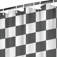 thumbnail image 3 of Gray and White Checkerboard Checkered Pattern Shower Curtain 36"x72" ,Bathroom Decorative Shower Curtains Set with 12 Hooks,Modern Waterproof Washable Shower Curtain, 3 of 6