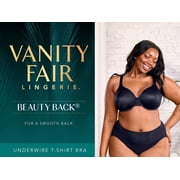 Vanity Fair Lingerie Women's Beauty Back Smoothing Underwire Bra, 4 Way Stretch Fabric, Lightly Lined Cups, Style 76380