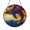 Acrylic 3.5 Inch, variant on Fin Whale Ocean Suncatcher Hanging Round Window Present Vibrant Decor