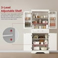 thumbnail image 6 of Yesurprise 72" Kitchen Pantry Cabinet, Tall Kitchen Pantry Storage Cabinet with 4 Doors and 1 Drawer, Kitchen Storage Cabinet, Adjustable Shelves, for Kitchen, Dining Room, Living Room, White, 6 of 6
