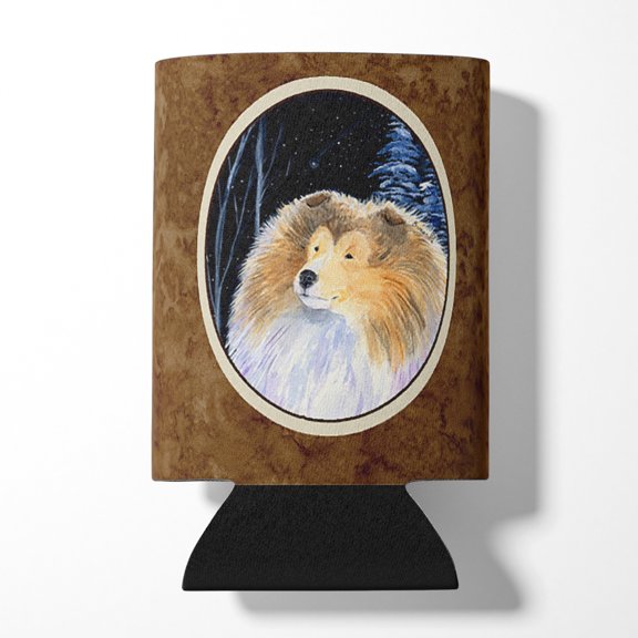 Carolines Treasures SS8360CC Starry Night Collie Can or Bottle Hugger Can Hugger multicolor