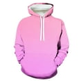 thumbnail image 2 of Fesfesfes Hoodie Sweatshirt for Men Casual Drawstring Hooded Sweatshirts Round Neck Gradient Color Print Pullover Long Sleeve Shirts Sweatshirt Under 10$, 2 of 5
