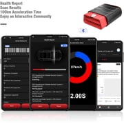 Bluetooth OBD2 Scanner: Full-System Car Code Reader Diagnostic Tool, Compatible with iOS & Android, Engine Light Fault Code Reader & Scan Tool for Vehicles Since 1996 - THINKDRIVER