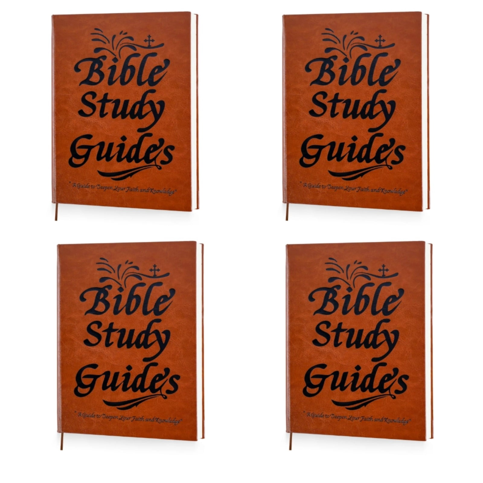 4Pack 66-Page Bible Study Guide for Women 66-Page Daily Devotional Journal with Scripture Summaries Reflection Prompts Spiritual Notebook