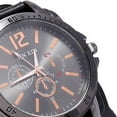 thumbnail image 4 of Reloj clásico jinwen con pulsera de cuero y esfera redonda para hombre color negro, 4 of 8