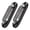 2 whites, variant on ABS Truck Trailer Side Marker Lamp 2LED Strips Lens Design 12 24V Wide Voltages Easy Mounting