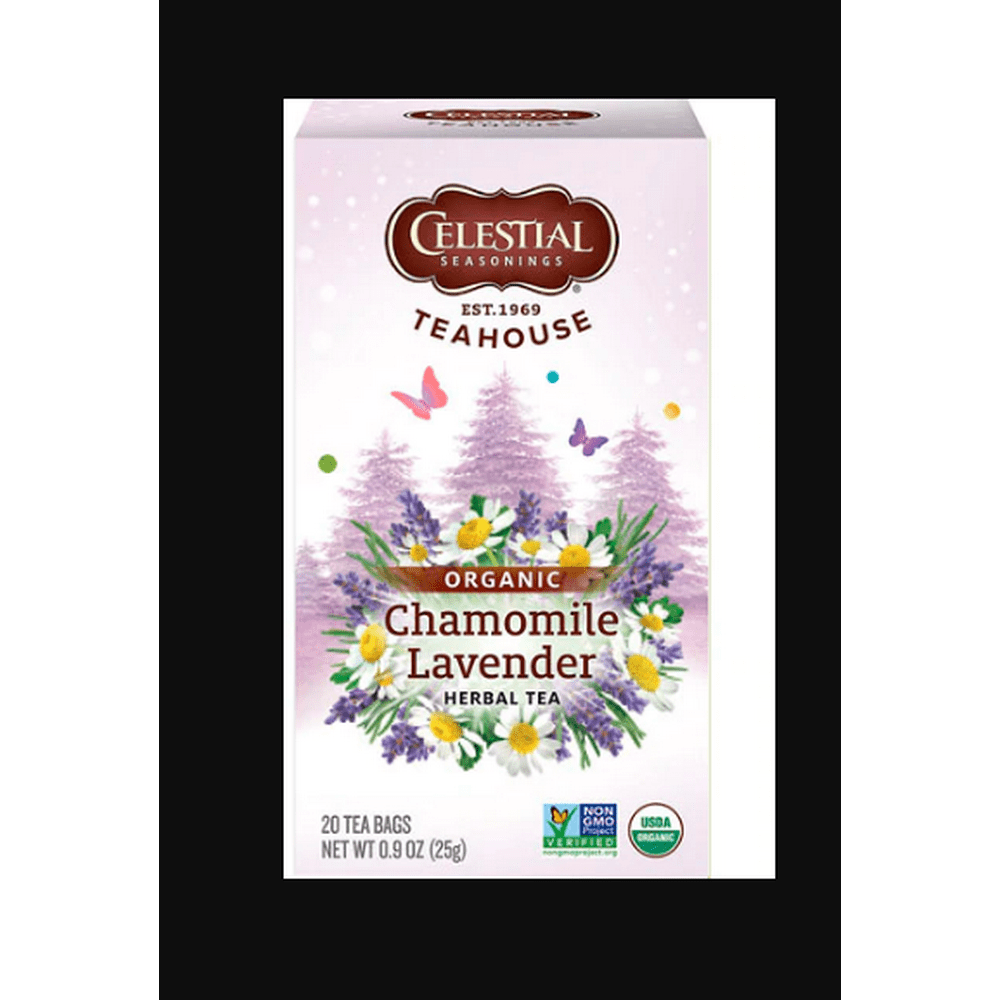 Celestial Seasonings Organic Herbal Tea Chamomile & Lavender 20 Tea