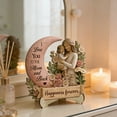 thumbnail image 4 of Wooden Parent Figurine Heart Shaped I Love You Mom and Dad Desk Decor Gift for Fathers Day Mothers Day Birthday Thanksgiving, 4 of 8