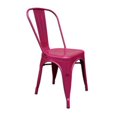 thumbnail image 3 of Chaise de salle à manger Tolix Roch en métal, ensemble de 4 chaises en métal, 3 of 3