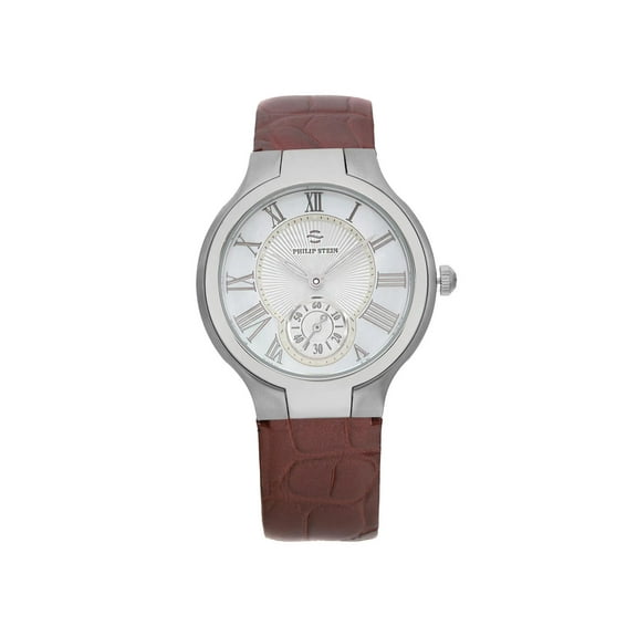 New Philip Stein Signature Steel 35mm MOP Dial Ladies Quartz Watch 41-CMOP