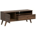 thumbnail image 4 of Lifestyle Solutions Westley Mid-Century TV Stand for TVs up to 55" Maximum, Walnut Brown Finish Wood, 4 of 5