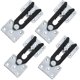 thumbnail image 1 of Sectional Couch Connector, 4 Pcs Metal Sofa Joint Snap Alligator Style Sectional Couch Connector, 1 of 1