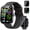 DEEP-BLACK, variant on Smart Watch Fits for Android and iPhone, 1.96" HD Smartwatch for Men Women Bluetooth Answer/Make Calls/110+ Sports Modes/Message Reminder/Sleep, IP68 Waterproof Fitness Tracker, Perfect Gift(Black)