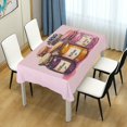 thumbnail image 4 of Yayeee Tablecloths 60" x 90" Rectangle Wrinkle Resistant Party Table Cover, Watercolor Jam, 4 of 8
