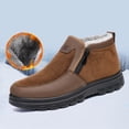 thumbnail image 5 of NOKIO Men's Spring And Autumn Winter Large Size Plus Velvet Plus Thick Bottom Side Zipper Casual Soft Bottom Light Bottom Warm Cold Snow Boots Men'S Snow Adventure Boots, 5 of 5