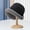 E-313 Black Plush Curled Fishing Hat, variant on Winter Plush Hat Children's Korean Edition Plush Thickened Lamb Hair Fisherman Hat Warm Ear Protection Bowl Hat Water Bucket Hat