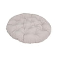 thumbnail image 1 of Cojín para silla colgante tipo cesta, tapete redondo grueso de 50 cm para diversos ambientes. Gris claro, 1 of 9
