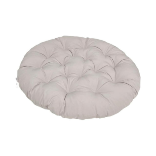 Cojín acolchado para silla colgante, tapete para silla de jardín, elegante y multiusos, diámetro de 50 cm, para sofá, patio al aire libre. Gris claro