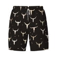 thumbnail image 4 of Lsque Mens Swim Trunks Cow Skulls Pattern - Bathing Suit Compression Liner - Beach Swim Shorts Swimwear - (S-3XL) - Stretch Quick Dry -X-Large, 4 of 9
