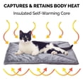 thumbnail image 4 of Furhaven Cama para Gatos Pequeña ThermaNAP Almohadilla Acolchada de Piel Sintética Autocalentable, Lavable - Gris, Pequeña, 4 of 5