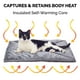 thumbnail image 4 of Furhaven Cama para Gatos Pequeña ThermaNAP Almohadilla Acolchada de Piel Sintética Autocalentable, Lavable - Gris, Pequeña, 4 of 5