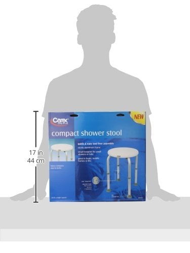 carex compact shower stool