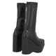 thumbnail image 4 of Bota de Plataforma Cuadrada Aesthetic Slim Lycra Piel Sintético Negro Para Mujer Platonia CARMINA-01-NEGRO, 4 of 8