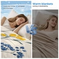 thumbnail image 2 of Yellow Blue Flowers Cooling Blanket,Lightweight Breathable Summer Throw Blanket with Double Sided Cold Effect,Watercolor Botanical Floral Plants Picnic Blankets Bed Sheet for Hot Sleepers 60"x80", 2 of 8