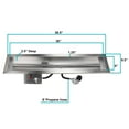 thumbnail image 5 of 36" x 6" CSA Certified Fire Pit Burner Kit, Stainless Steel, Propane, Electronic Ignition, 5 of 5