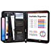 thumbnail image 3 of IVESIGN Portfolio Organizer Folder Faux Leather Business Padfolio with Calculator and Writing Pad, Professional Interview Padfolio with Zippered Closure, Interior 10.1 Inch Tablet Sleeve Black, 3 of 10