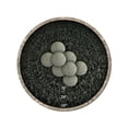 thumbnail image 4 of Charcoal Gray, Speckled Ceramic Fire Balls | 5" Set of 8, 4 of 7
