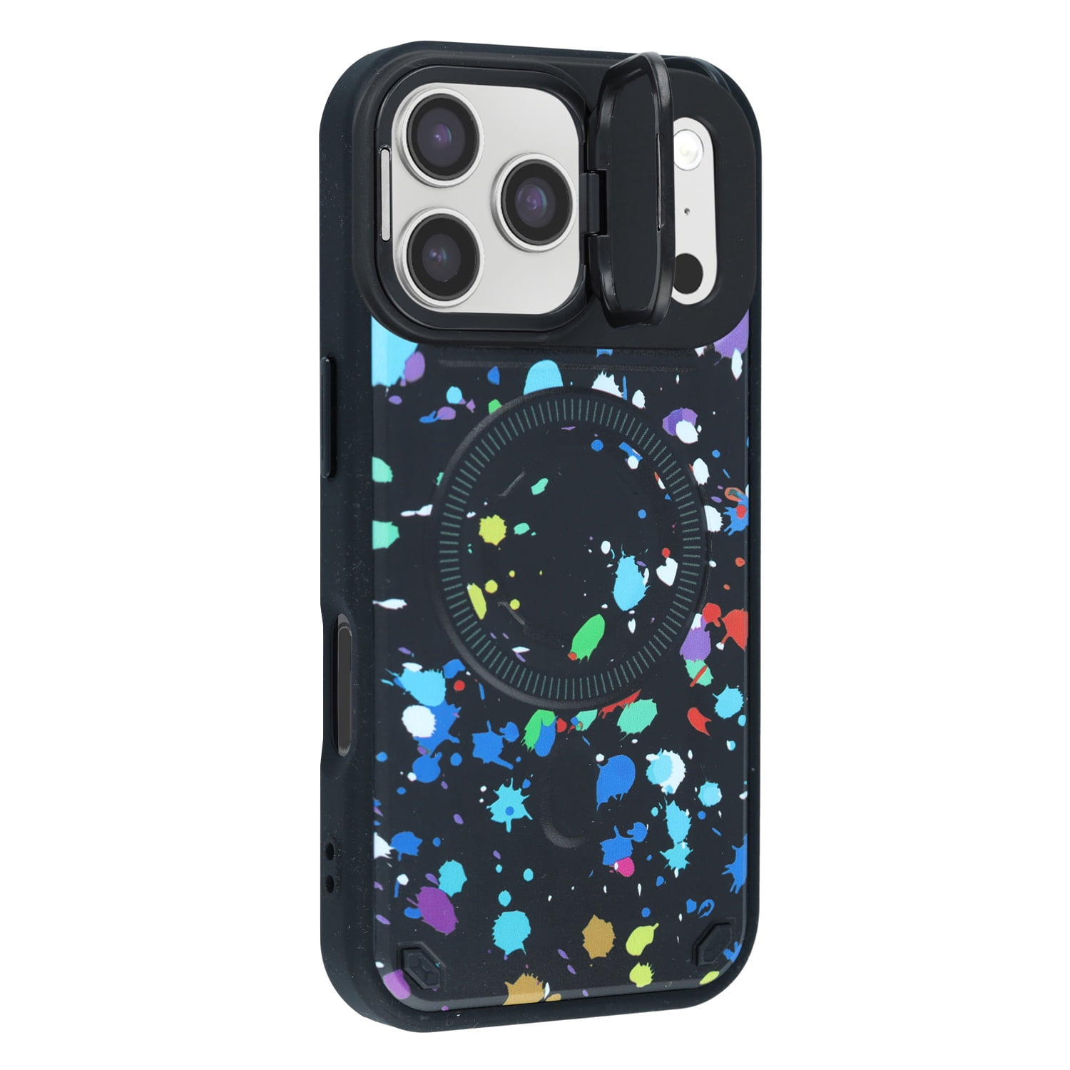 Camo Thin Magnetic Case with Camera Stand Kickstand for iPhone 17 Pro Max - Camo