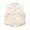 Beige, variant on Boys Down Vest Padded Sleeveless Jacket Warm Quilted Baseball Style Outerwear for Children,Kids Clothing,5-6 Years
