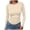 Beige, variant on Casual Tops for Women Long Sleeve Shirts Rib Knit Slim Fit Tops Basic Tee 2025 Fall Outfits Casual T Shirt Underscrubs Layer Clothes Pink,XL