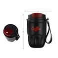 thumbnail image 3 of Gumesh 2-Pack Coffee Vacuum Flask, Portable Coffee Cup with Lid & Handle, Intelligent Temperature Display, Stainless Steel Insulated Water Bottle, Travel Coffee Mug for Hot and Cold Drinks (Black), 3 of 5