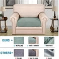 thumbnail image 2 of Super Stretch Individual Seat Cushion Covers Sofa Covers Couch Cushion Covers Slipcover Sets Thick Jacquard Textured Twill Fabric (1 Piece Chair Cushion Cover）, 2 of 8