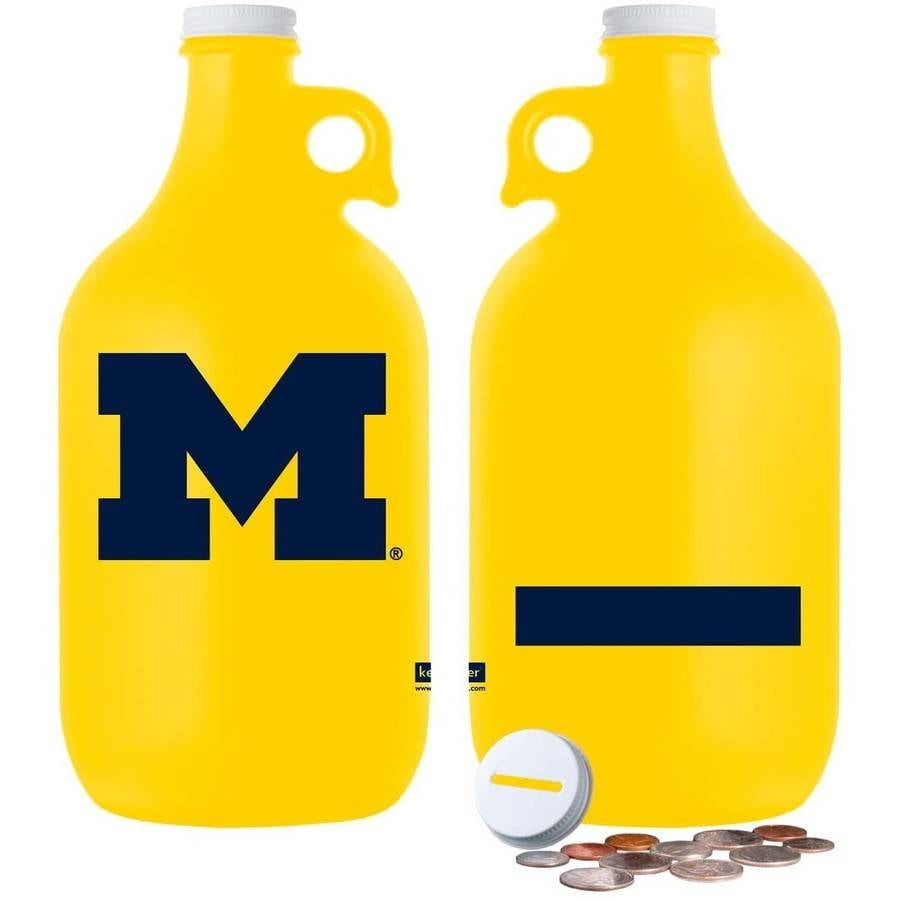 NCAA Michigan Wolverines Glass Canister Large
