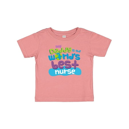 

Inktastic My Daddy is the World’s Best Nurse Gift Baby Boy or Baby Girl T-Shirt
