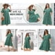 thumbnail image 3 of Vestidos Babydoll de Talla Grande para Mujeres Agnes Orinda, con Escote en V, Mangas con Volantes, Vestido de Verano con Capas y Bolsillos 4X Verde, 3 of 7