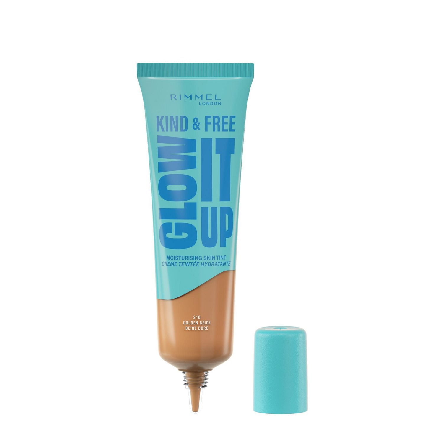 Kind & Free Glow It Up Teinture hydratante pour la peau, apaise et calme les peaux sensibles, éclat sain